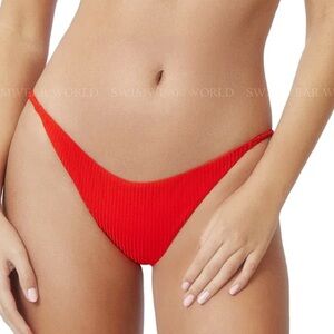 PQ Swim Red Athena bikini bottom teeny size L